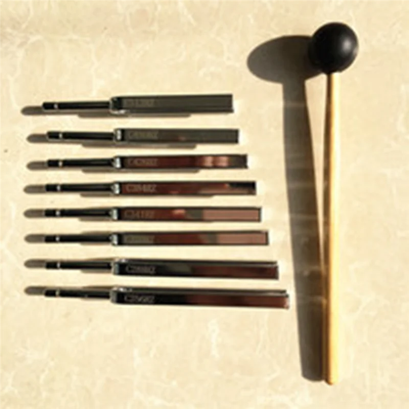 Bild 4: ONGE 8Pcs C256-C512HZ Stahl Stimmgabel Set Gesundheit Physik Vibration Mallet Vibration Werkzeug