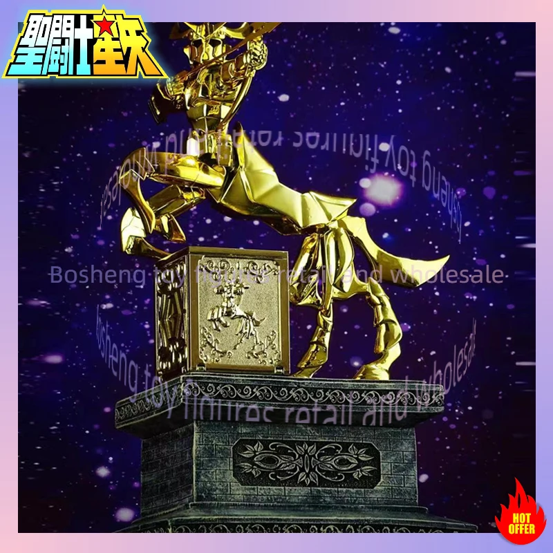 

Saint Seiya Myth Cloth EX Fake Sagittarius Aioros Galaxy War с подставкой Рыцари Зодиака 28 см Фигурка из смолы GK В наличии
