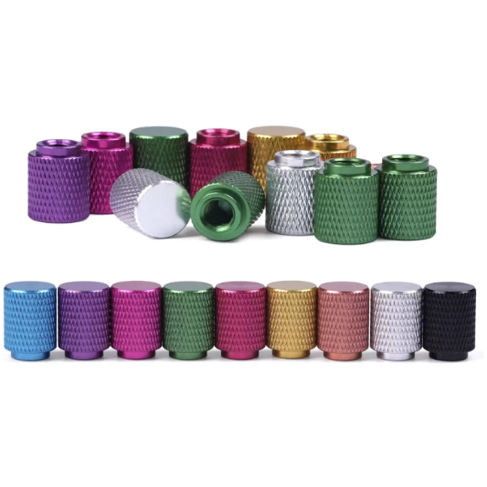 5-50pcs Aluminum Alloy Blind Hole Thumb Nut M3 M4 M5 M6 Colourful Lengthening And Heightening Round Knurled Handle Nuts