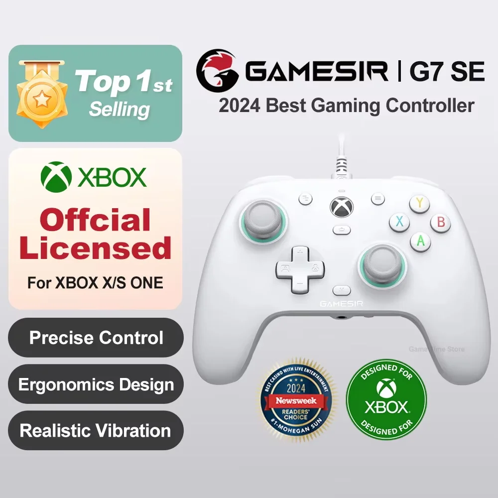 Gamesir G7 SE XBOX Denetleyici PC Kablolu Oyun Denetleyicisi XBOX Serisi X S One Windows 11 10 Buhar Gamepad Hall Etkisi Joystick