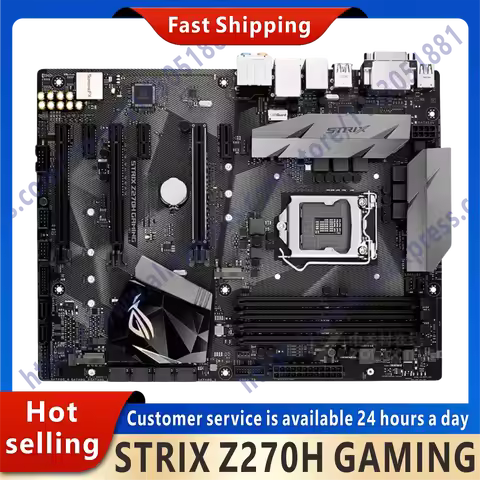Used ROG STRIX Z270H GAMING original desktop computer Z270 Z270M DDR4 motherboard LGA 1151 i7/i5/i3 USB3.0 SATA3