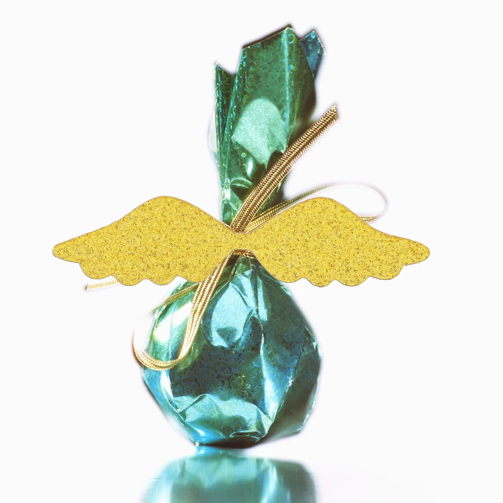 50 Piezas de Alas de Snitch Doradas, Decoraciones de Chocolate, Adorno para Pasteles, Artículos para Fiestas, Decoración de Postres para Eventos Mágicos