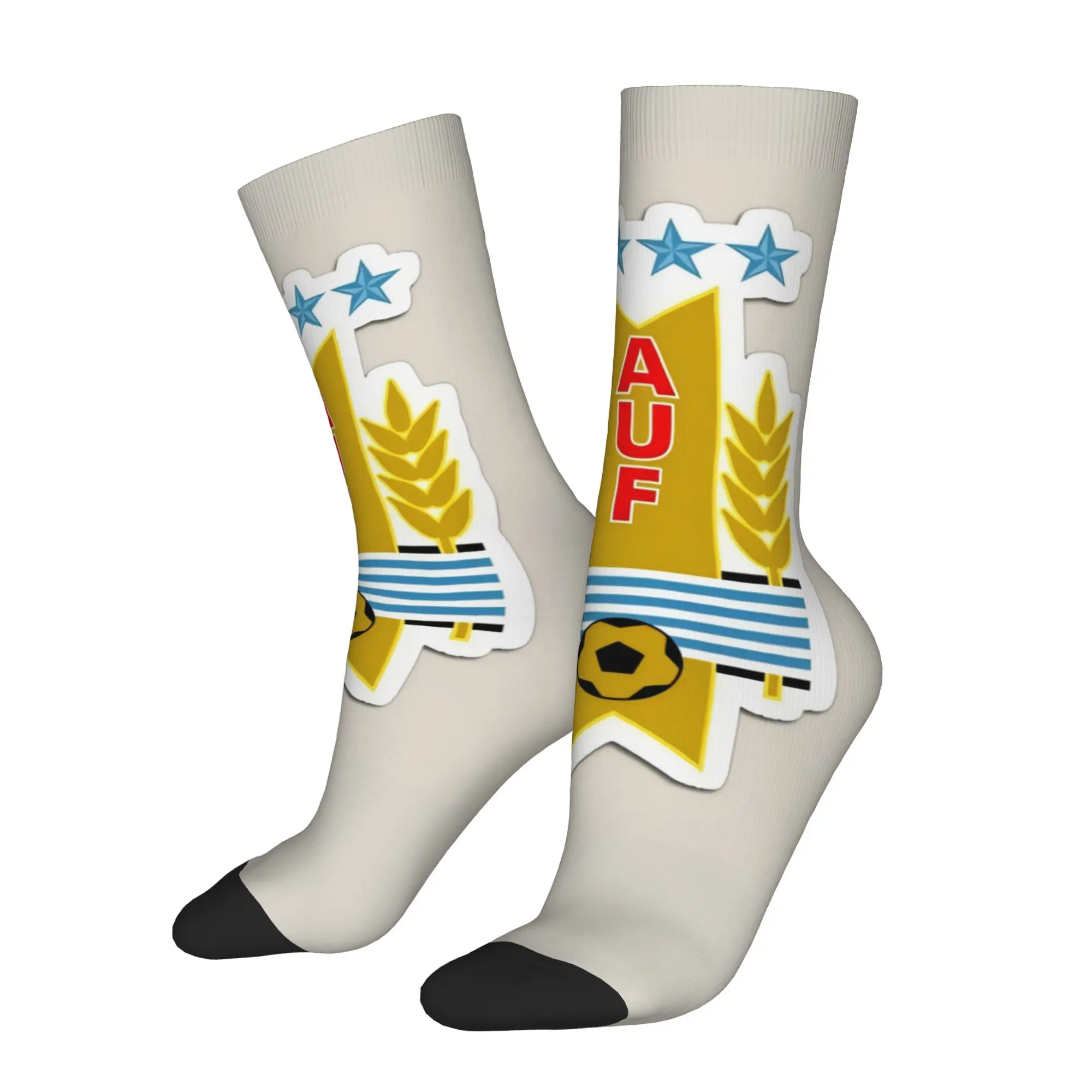 Hip Hop Retro Uruguay Crazy Men's compression  Socks Unisex  Harajuku Seamless Printed Funny Novelty Sock