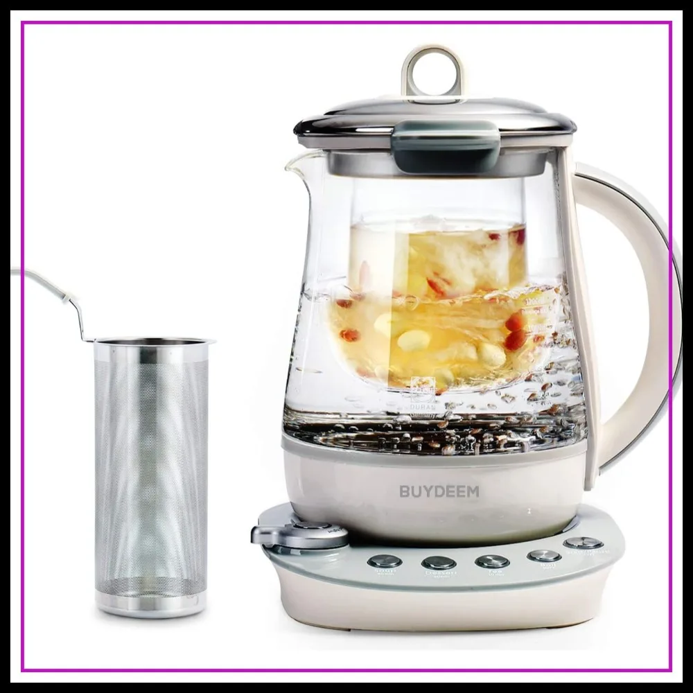 

9-in-1 Programmable Beverage Tea Maker & Kettle, 1.5L, Spruce Blue