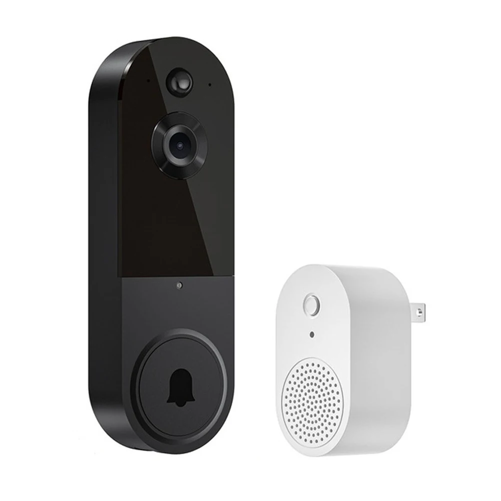 

1080p Wireless Video Doorbell with Real Time Two Way Audio Communication For Night Vision Human Detection and WiFi App Control