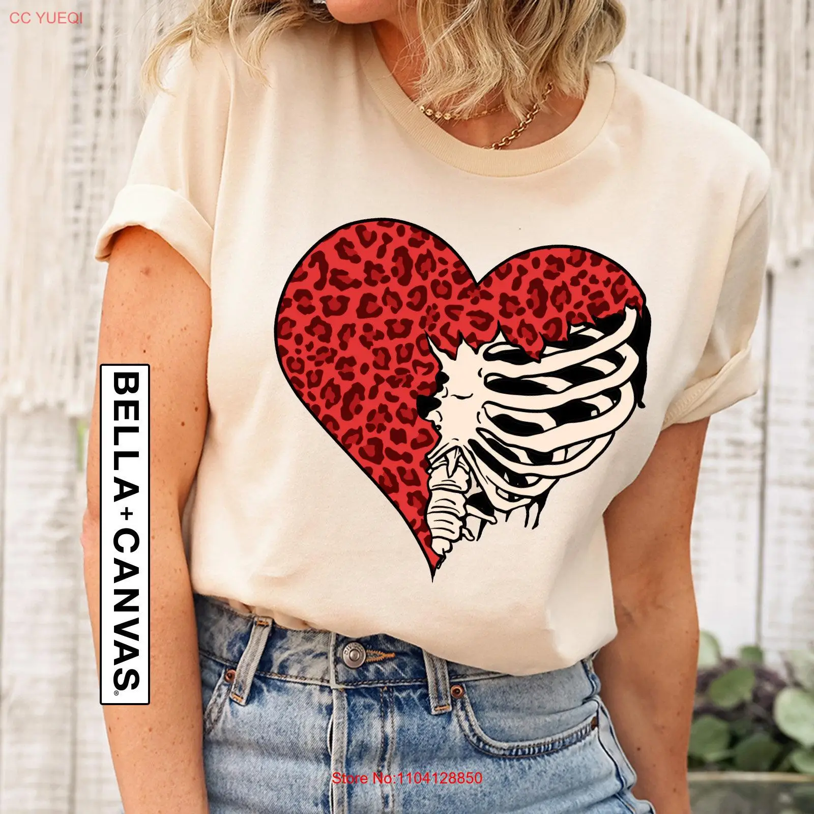 

Skeleton Love T Shirt Valentines Day Girlfriend Valentine Funny Gothic Retro long or short sleeves