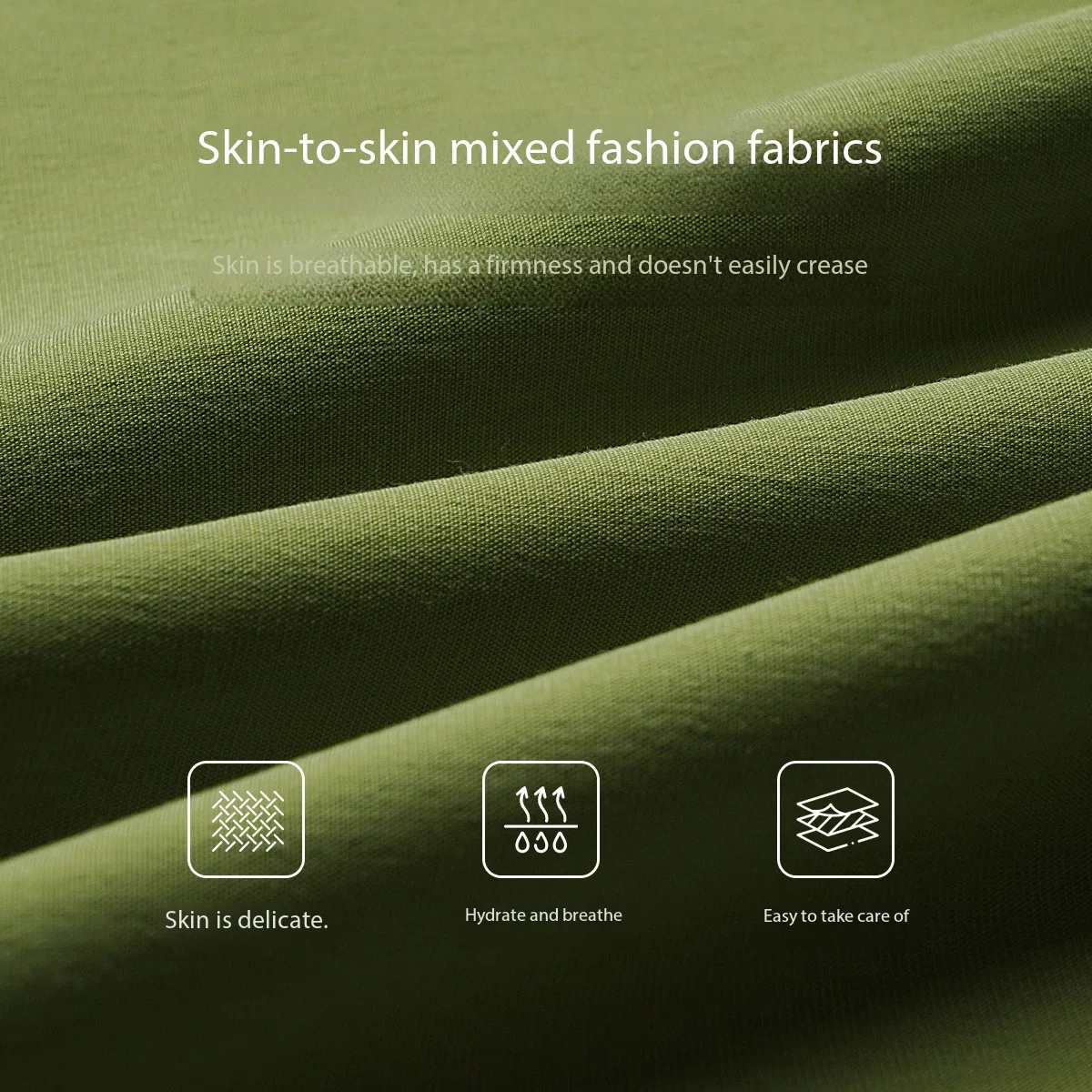 OLrain 女性サマードレス 2025 グリーンストラップフレンチファッション気質ドレス森休暇オフショルダードレス O57XL98689