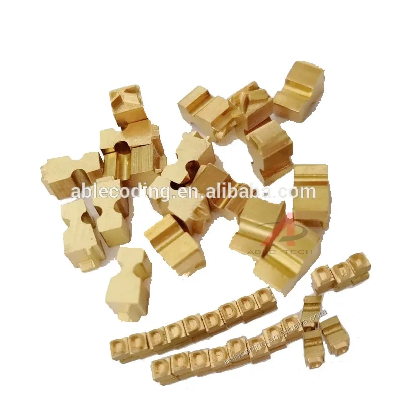 Brass Characters For Hot Stamp Coding Machine Customizable Size Copper Alphabet