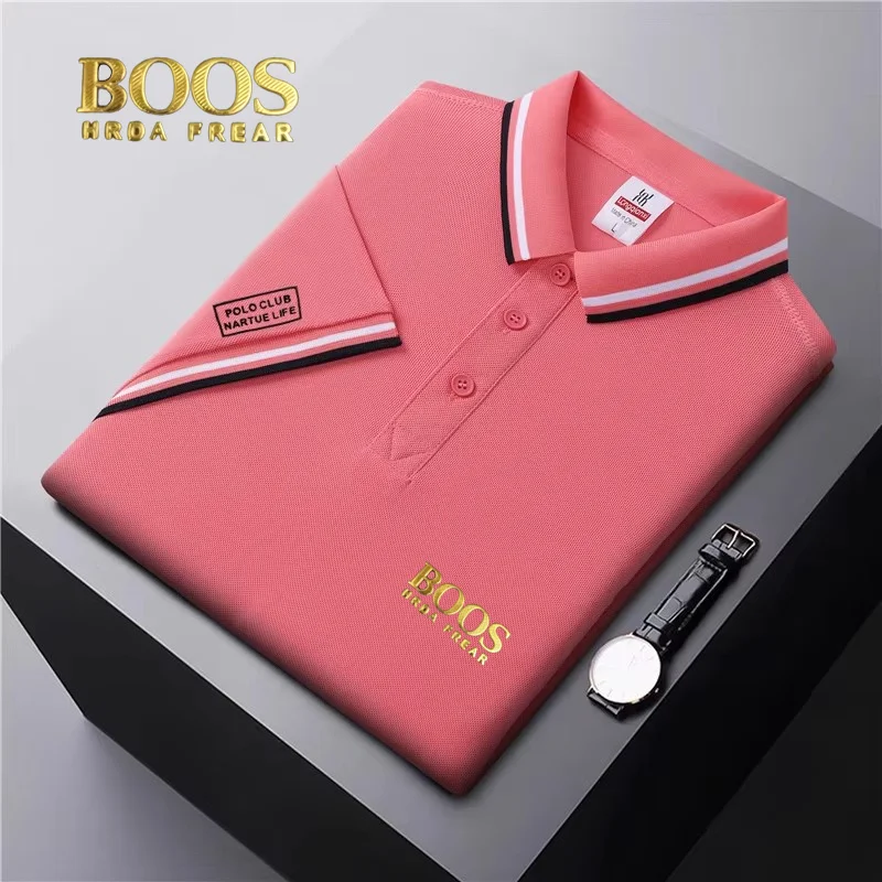 BOOSHRDAFREAR Authentic Badge Summer shirt short sleeved lapel t-shirt summer polo shirt cultural shirtemployee factory uniform - Image 6