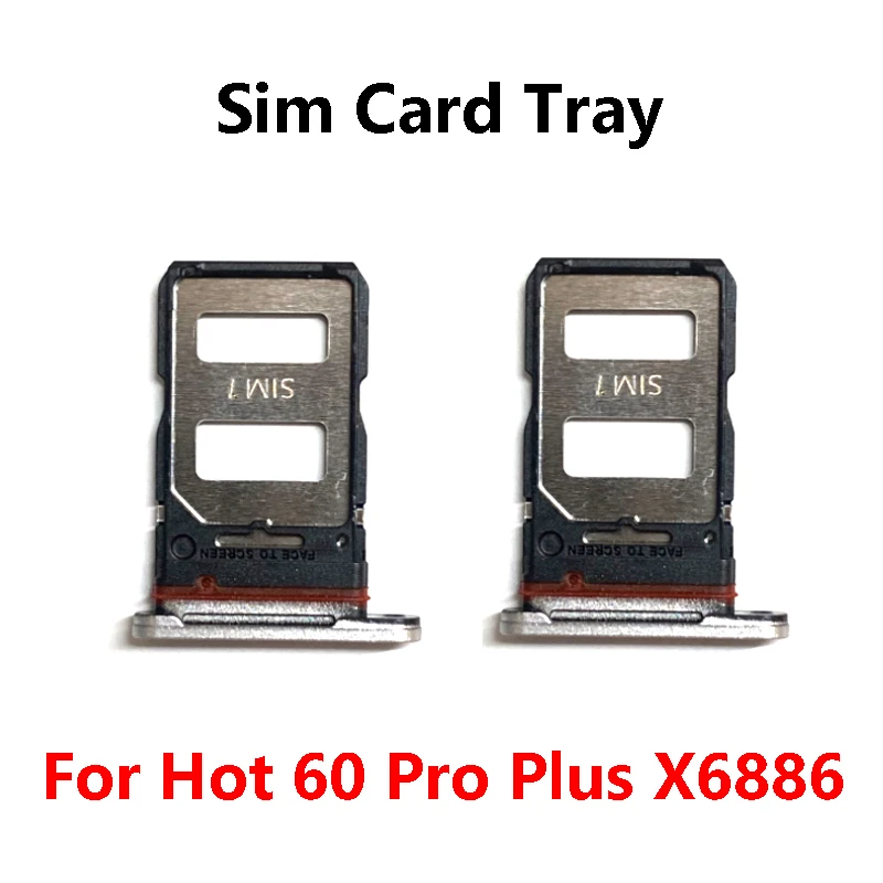 

For Infinix Hot 60 Pro Plus X6886 SIM Card Tray Slot Holder Adapter Socket Repair Parts