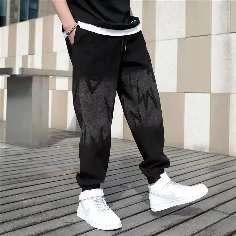 

Men's Spring and Autumn Casual Pants 2025 New Style Loose Bunched Feet Haren Pants Trend Everything Sports Pants Sweatpants