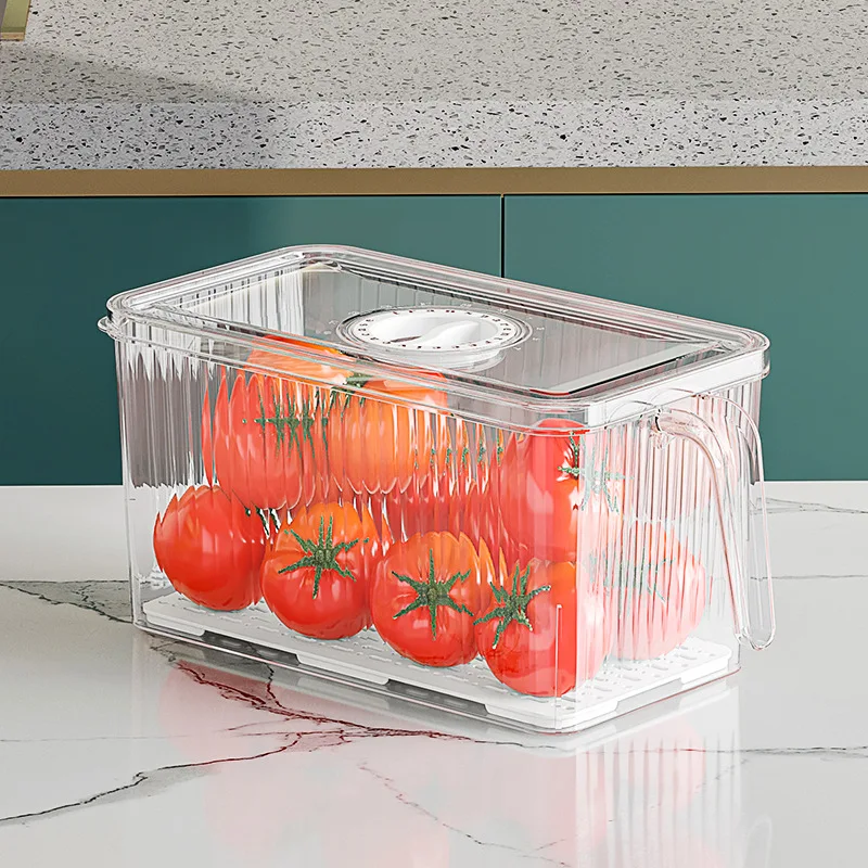 Refrigerator Storage Box Food Grade Kitchen Food Vegetable Preservation Box Refrigerator Frozen Dumplings Fruit Egg Storage Box