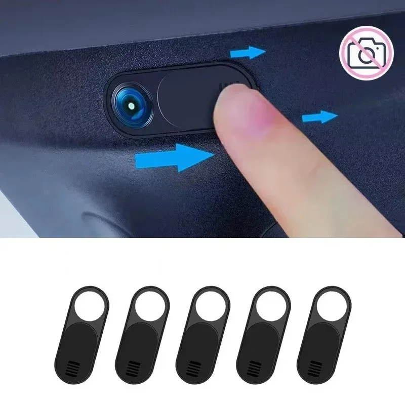 2-12Pcs Car Privacy Protector Camera Cover For Tesla Model 3 Y Highland Accessories Webcam Slide Switch Blocker Interior Sticker