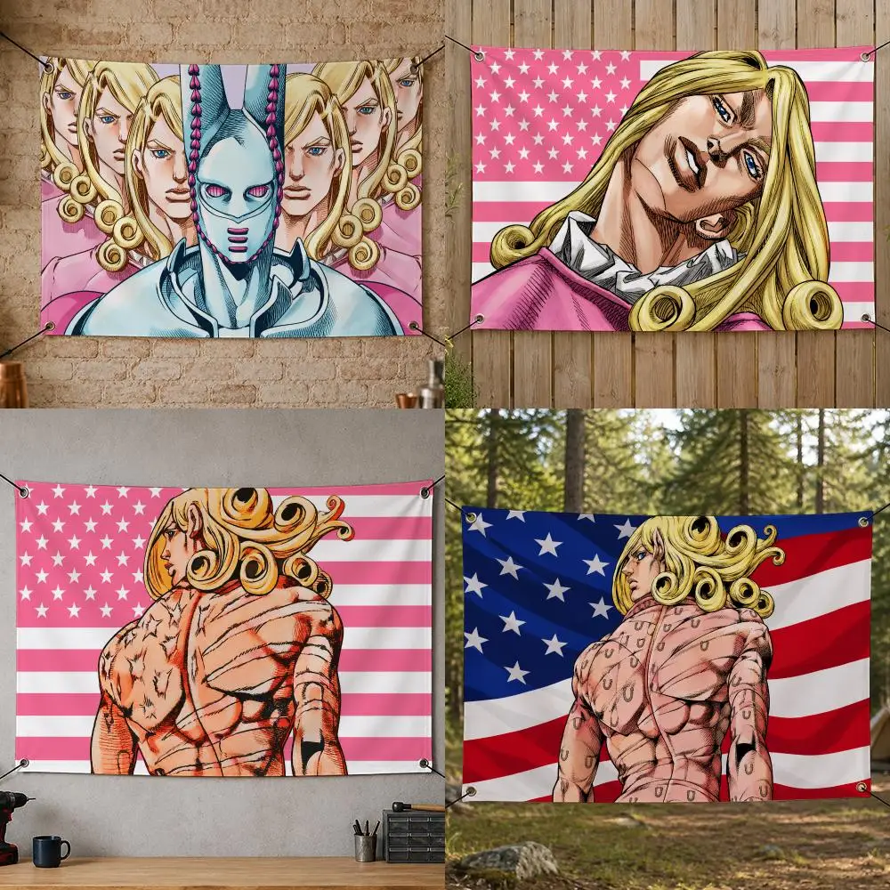 Comics-Japanese Patriotic Antihero Funny Valentine Flags Flag Banner for Bedroom Dorm Party Home Living Room Game Room Gift