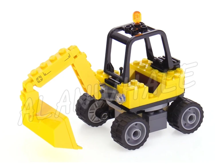 323pcs City Urban Great Vehicles Sweeper & Excavator Truck Trailer 10651 Building Blocks Set Bricks Compatible with Model