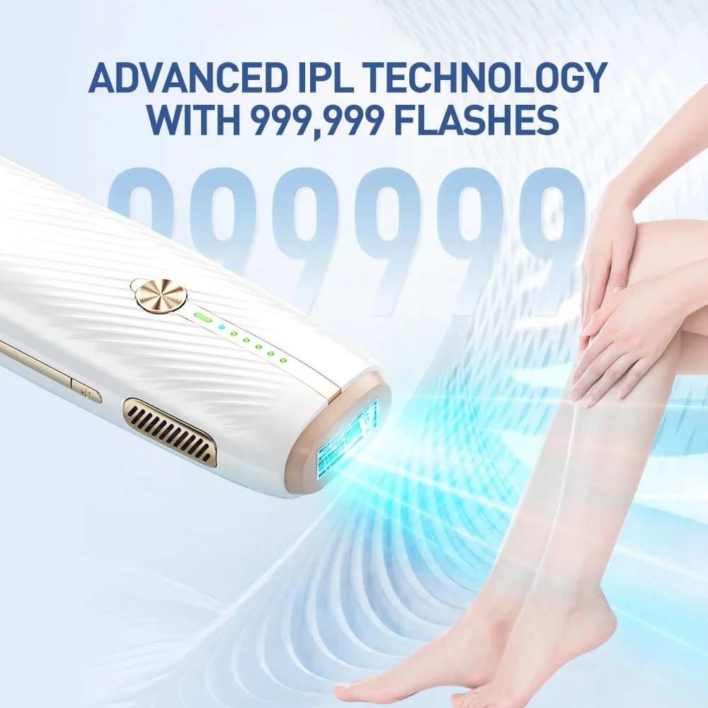 Vancostar Fast Flash Laser Hair Remover for Ladies 2 in 1 999999 Flash lPL Epilator for Women Rejuvenation Trimmer Free Shipping