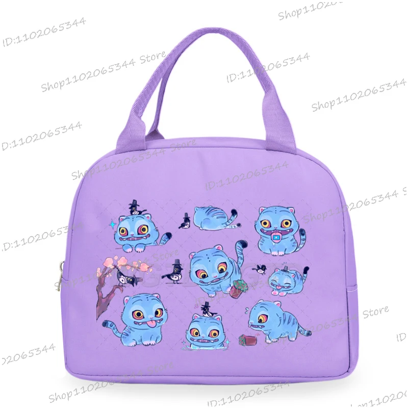 Anime Anime Cartoon Lunch Bag Women and Kids Funny Graphics Bento Thermal Handbags Thickened Insulation Lunch Box Bag