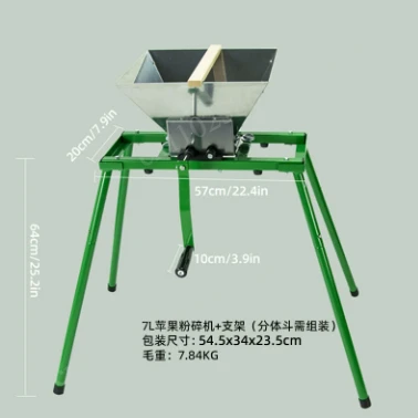 Fruit and vegetable crusher stainless steel hand crank multi-functional crushing equipment