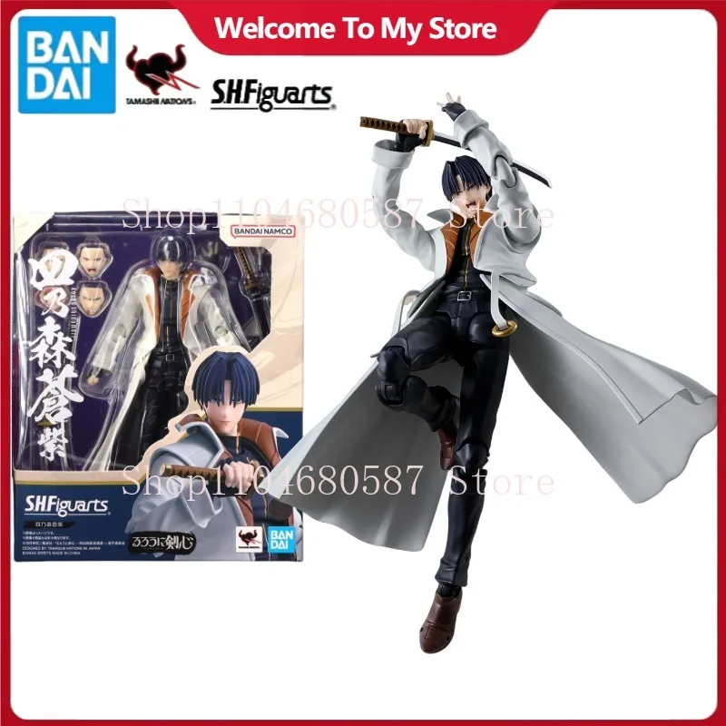 

В наличии Bandai S.H.Figuarts Rurouni Kenshin: Meiji Kenkaku Romantan ‌ Фигурка Shinomori aoshi, коллекция моделей, игрушка в подарок