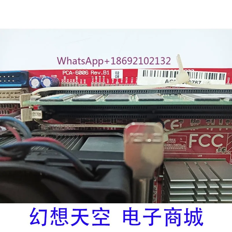 IPC Main Board PCA-6006 Rev. B1 Without Network Port, Send CPU Memory, Fan