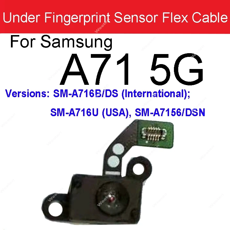 Home Button Touch Fingerprint For Samsung A30S A31 A41 A50 A51 A70 A70S A71 A90 5G Touching Under FingerPrint Sensor Flex Cable