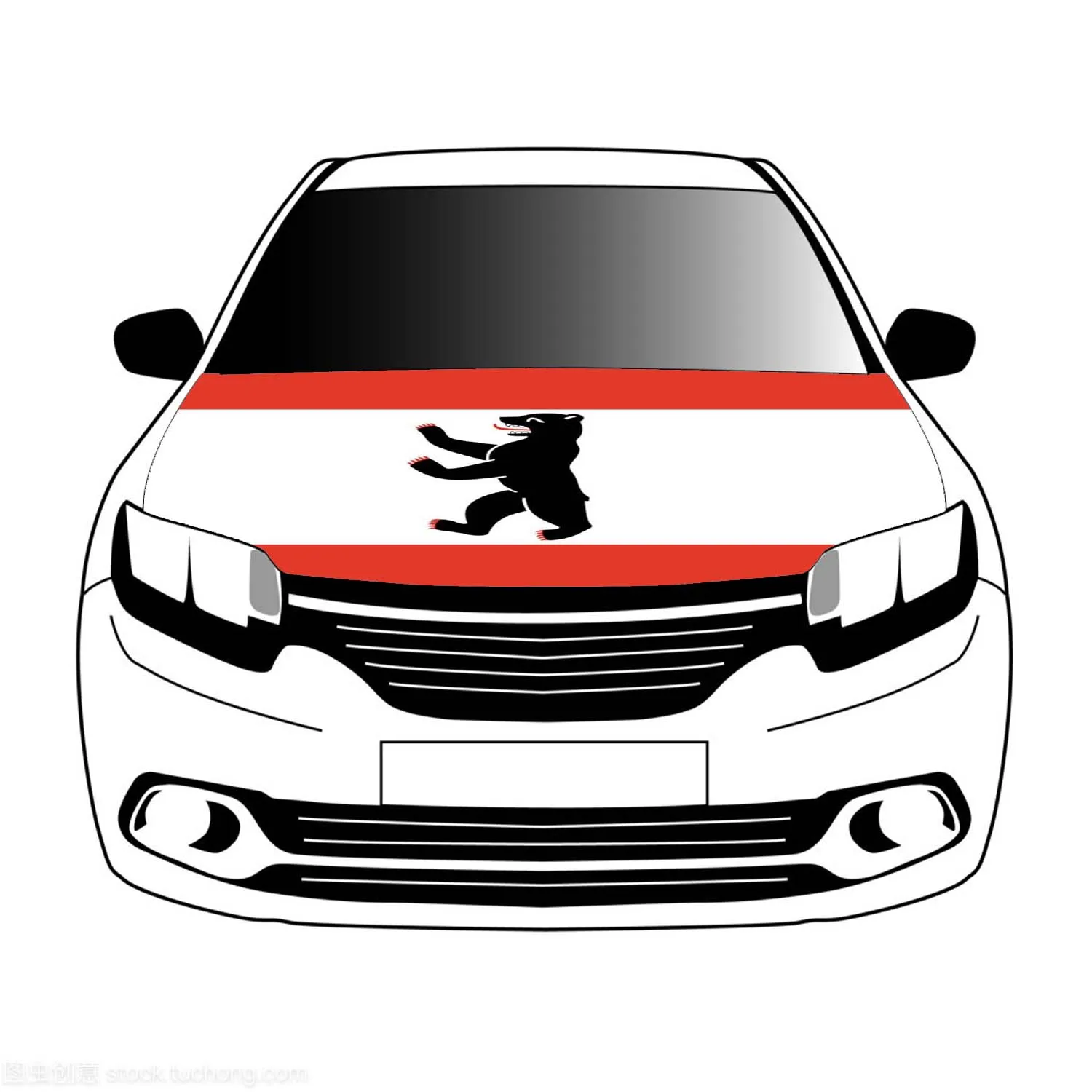 

Flagge von Berlin flag flags car Hood cover 3.3x5ft/5x7ft 100% polyester banner Digital Printing Activities festivals and car us