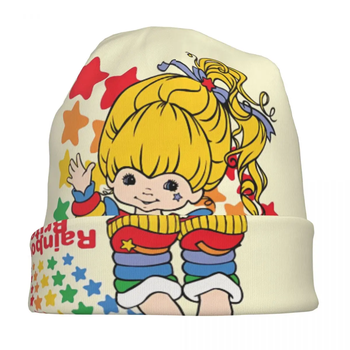 Rainbow Brite Hat Pullover Children Thin Warm Male Polyester Caps