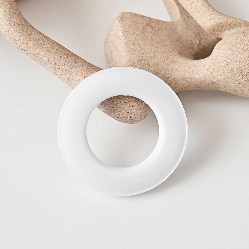 

4pcs Plastic Curtain Reusable Round Rings For Home Decor Drapery Spacer Accessories Heavy Lightweight Curtains Replacement