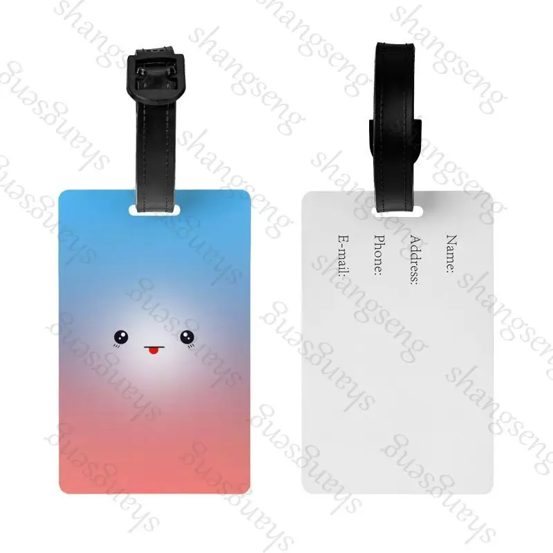 Funny Eyes Expression Travel Luggage Tag Hanging Tag Suitcase Tag Plane With Name ID Cards Anti-lost Travel Backpack Accessories
