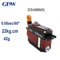 GDW DS498MG 22KG 0.08Sec High Speed Steel Gear Full Metal Medium Servo For RC Aircraft Fixed Wing Turbine Jet UAV Helicopter
