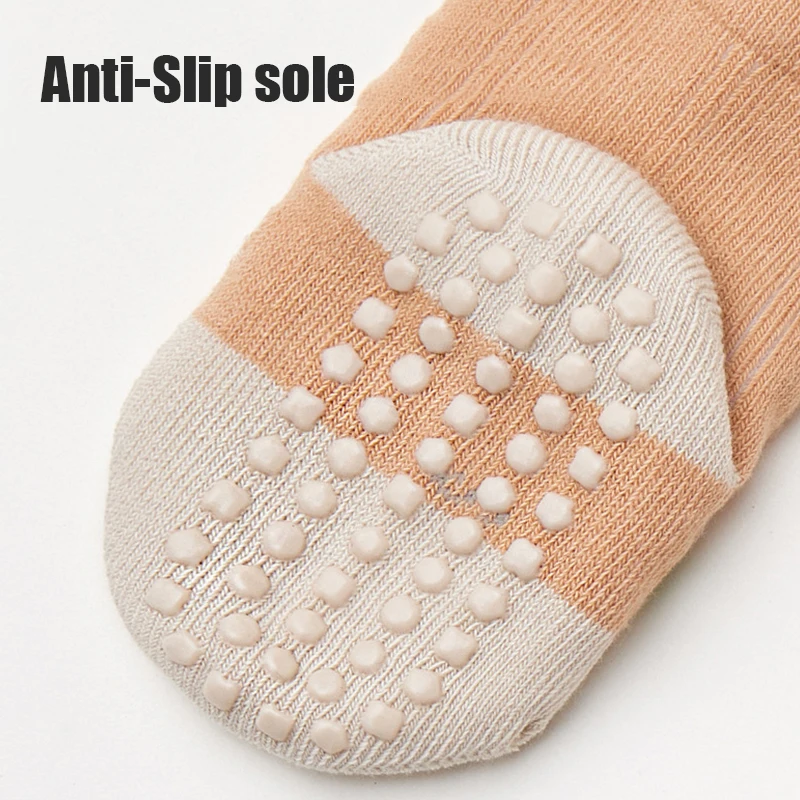 3 Pairs Newborn Floor Socks Anti Slip Casual Toddler Socks Indoor Walking Cute Cartoon Baby Floor Socks For Boys And Girls
