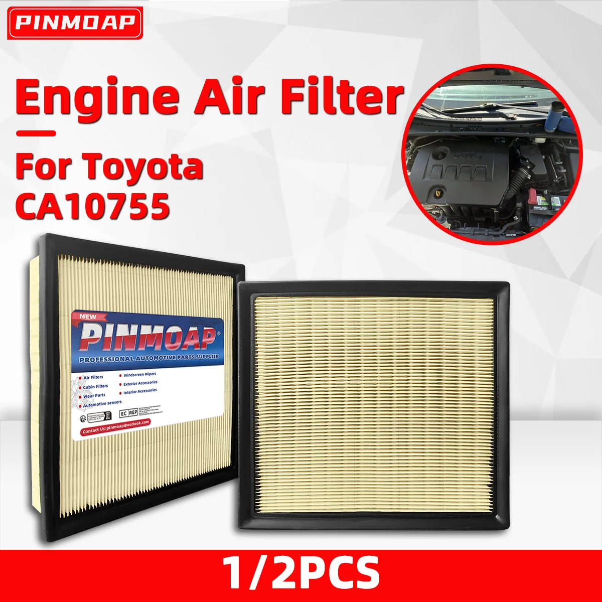 

Automotive Engine Air Filter 17801-0P050 CA10755 042-1807 Suitable For Toyota High Quality Air Filters Dustproof And Durable