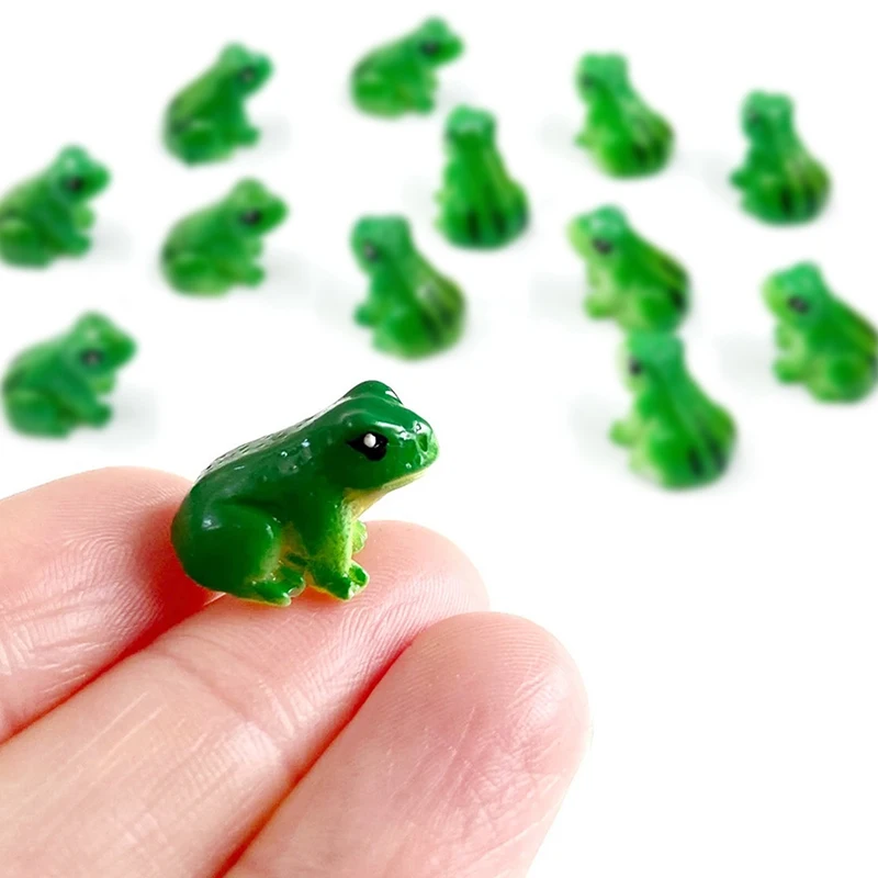 5/10Pcs Mini Frog Statue,animal Model,fairy Tale Garden Micro Landscape,resin Crafts,home Decoration Accessories,party Decoratio