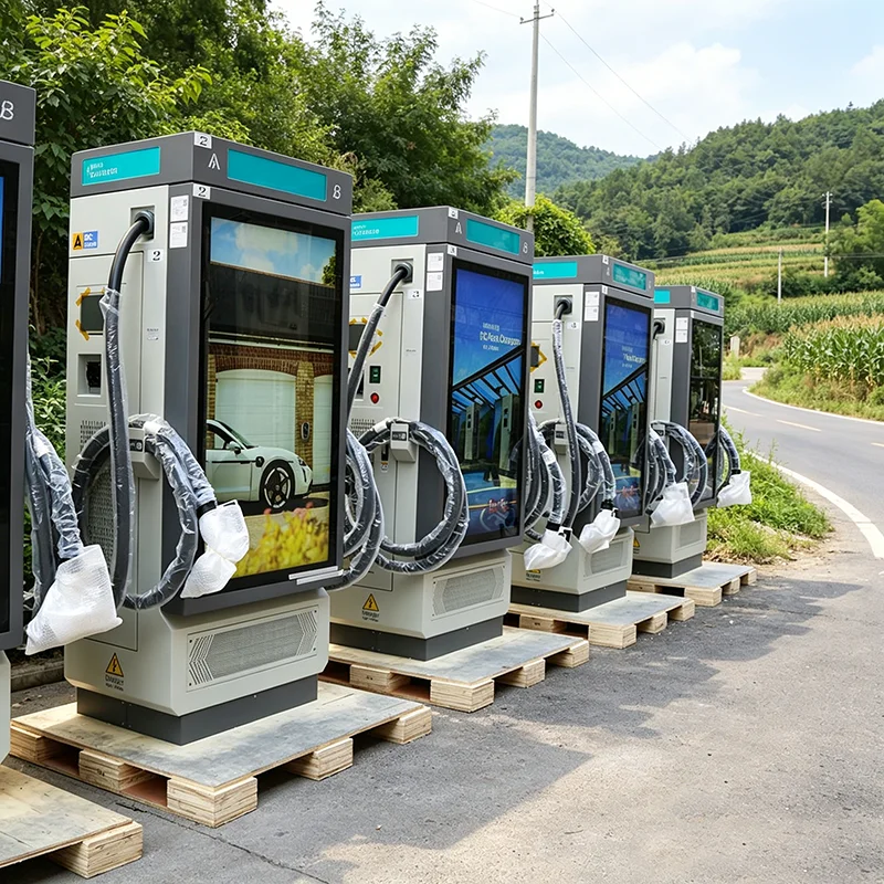 150kW CCS1 DC Fast Charging Device, Level 3 EV Charger with Multiple Safety Protection Functions