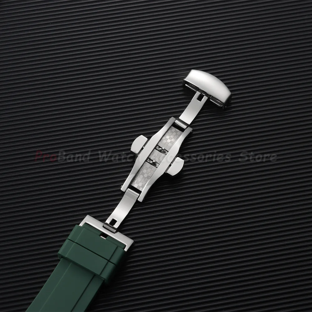 Silicone Straps 18mm 20mm 22mm 24mm Sport Rubber Watch Strap for Seiko for Omega Quick Release Bracelet Yellow Orange Blue Band view 4