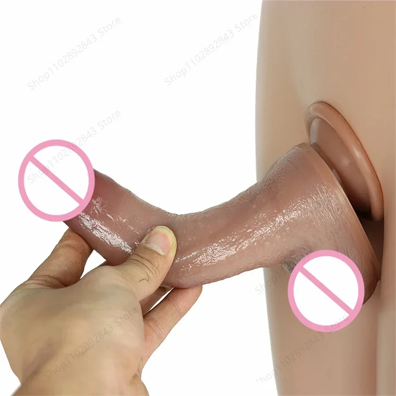 Tights Soft Dildo Suction Cup Penis Women's Penianana Strap Gag In Mouth Blowjob Sex Supplies Cups Toys For Male Adult Toys