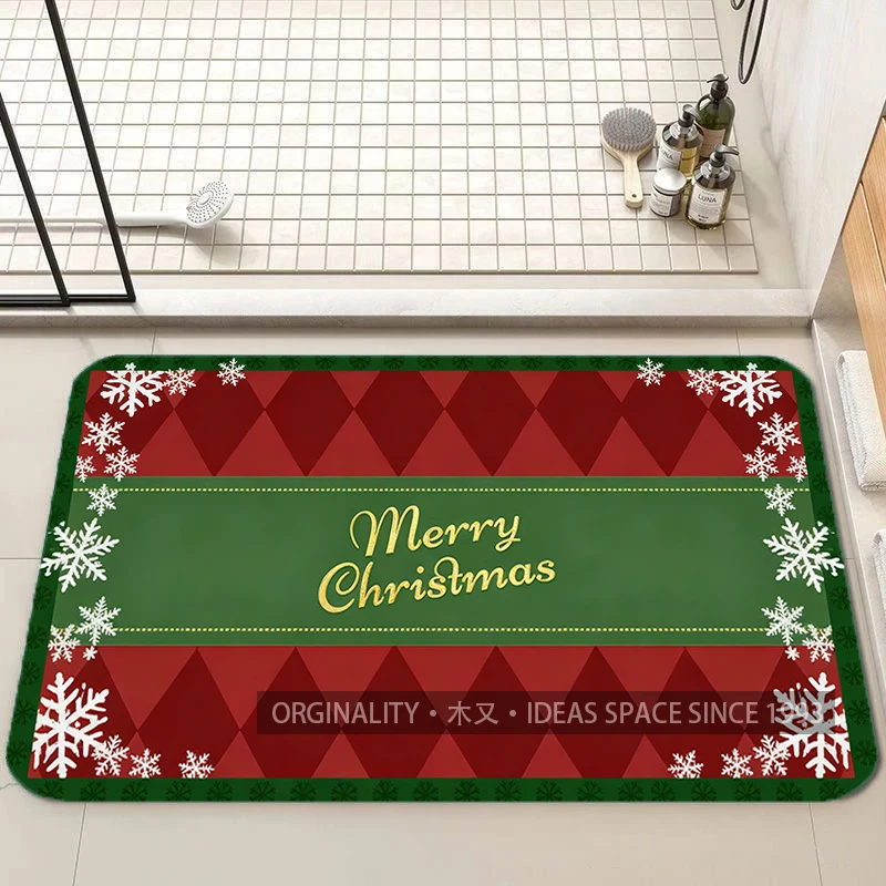 شجرة عيد الميلاد والقوس حصيرة غرفة المعيشة الديكور أريكة المنزل عدم الانزلاق السجاد دراسة غرفة نوم حصير الأطفال لينة الكلمة حصيرة