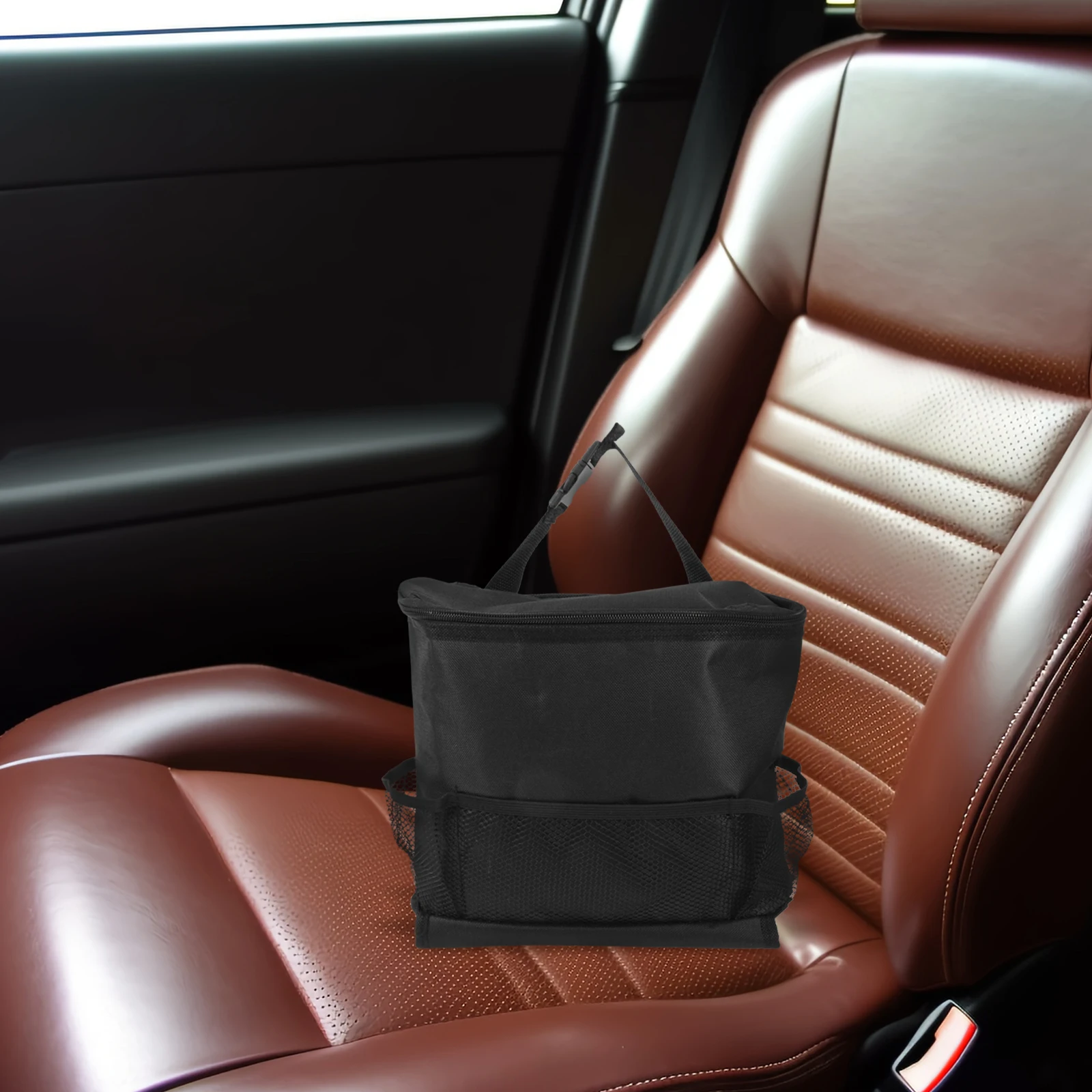 

Car Storage Bag Black Thermal Seat Back Organizer Pocket Chair Auto Truck Van Practical Convenient Storage Pouch Long Durability