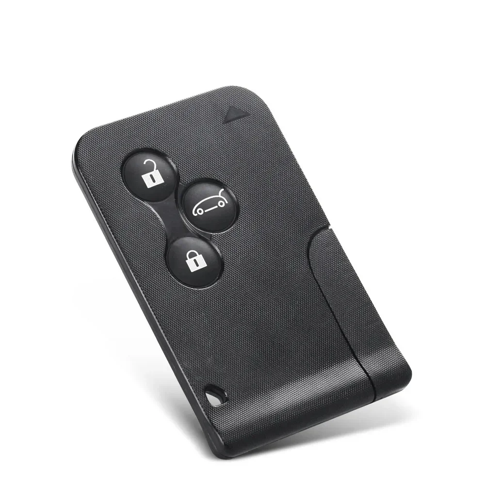 KEMULAN Replacement Smart Card Key Shell For Renault Clio Logan Megane 2 3 Koleos Scenic 3Buttons Remote Key Case With Small Key