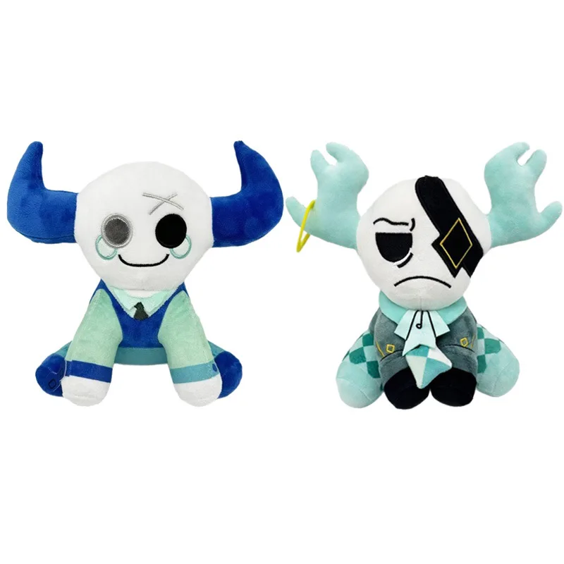 

Phighting Broken Plush - Blue Two-Horned Bull Stuffed Doll, Game Character Collectible Toy for Fans The best gift for friends.