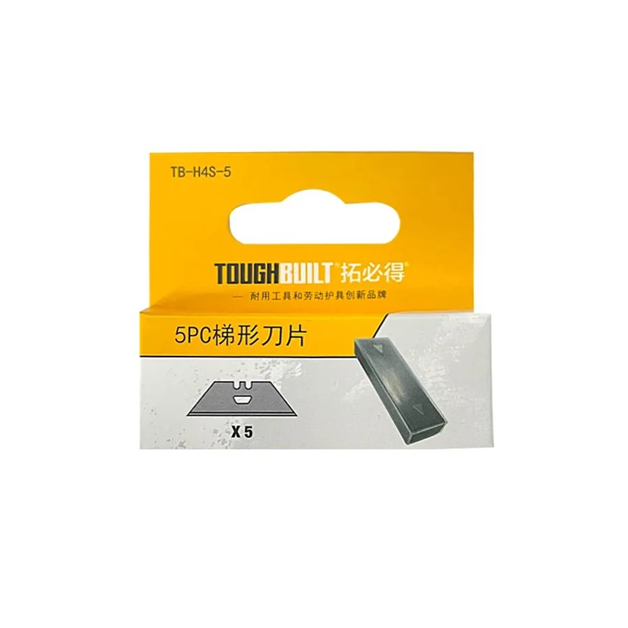 Imagem -06 - Toughbuilt Especial para Raspador e Faca Faca Utilitária Cowhorn Lâminas Trapezoidais Tb-h4s3080 Tb-h4s5 Tb-h4n-5 30 Pcs Pcs