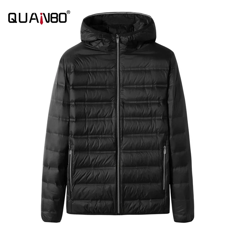 Men's Quilted Down Ultralight Winter Coat 2024 New Arrivals Men Fashion Hooded  Business Casual  Regular Keep Warm Puffer Jacket