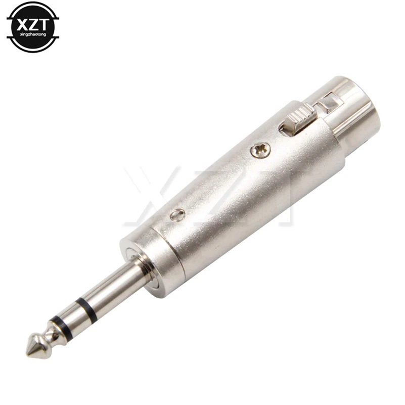 1PC High Quality Nickel Plated 3Pin XLR Female Jack to 1/4