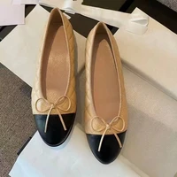 Women Ballet Shoes Bow Flat-soled Single Shoes Round Head Lazy Shoes Ladies Casual Shoes