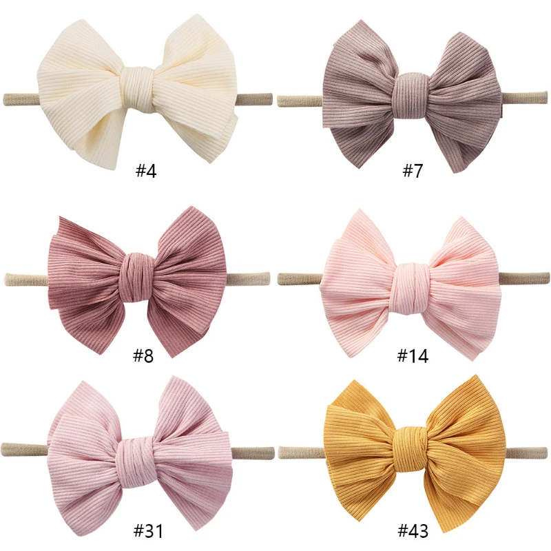 Children's Super Soft Nylon Faucet with Hair Accessories Cotton Bow Baby Headband Baby Girl Hair Accessories Hair Pins and Clips