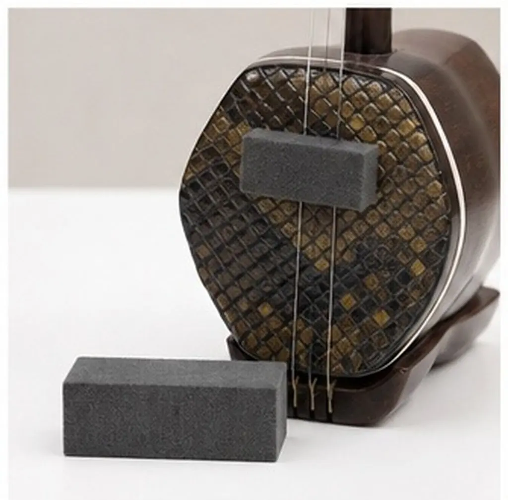 4Pcs Erhu Sordine Sponge Noise Reducer Wear Resistant Comfortable Erhu Practice Mute Soft Sound Filter Pad Musical Accessory