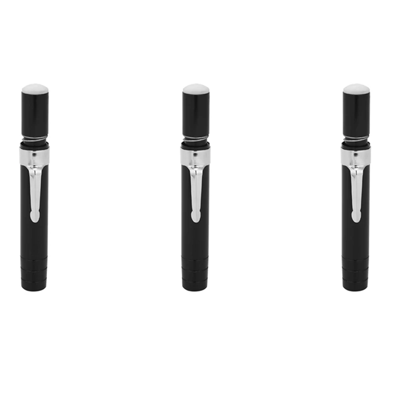 

3 Pcs Black Aluminum Alloy Chalk Keeper Holder (Black)