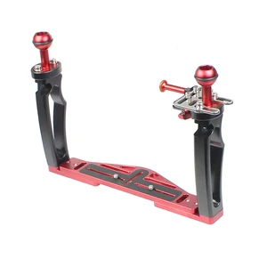 Adjustable dual handle tray stabilizer rig, underwater housing support, upgrade dive, fit for Gopro 13, canon, sony camera, smartphone Main GEPRO STABILIZER SALES - №3