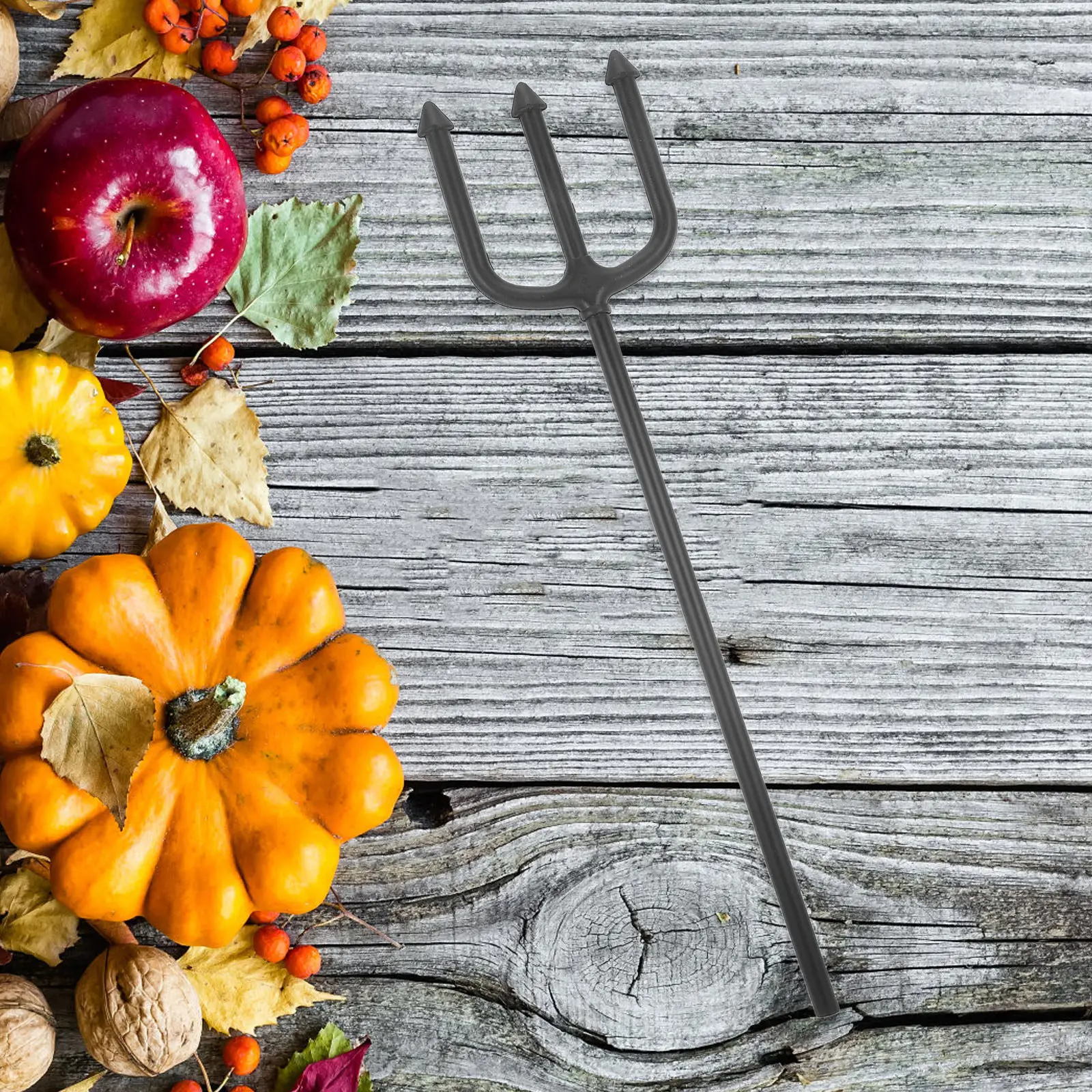 Devil Fork ABS Demon Pitch Fork Prop Halloween Party Cosplay Decorative Halloween Ornaments Stage Performance Accessory