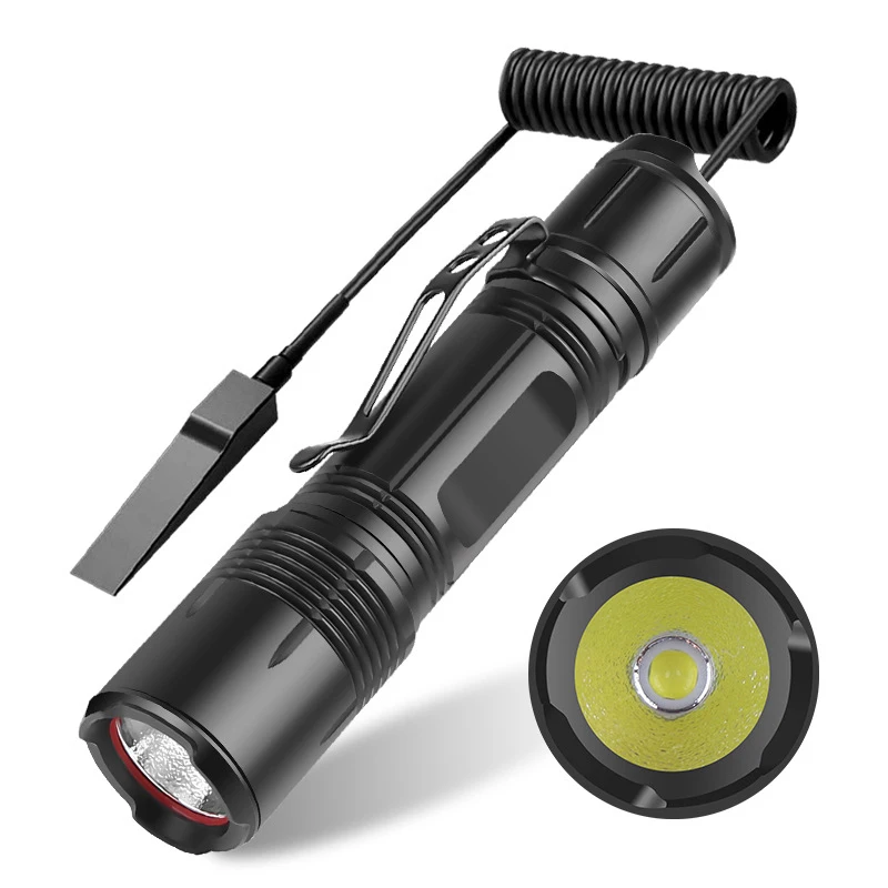 Sobaldr tactical flashlight led torch light rechargeable powerful taschenlampe stark black lampe camping accsesories outdoor